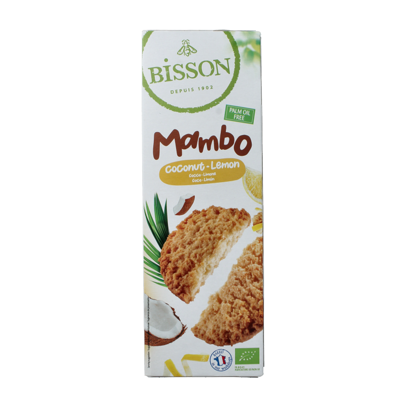 Bisson Zandkoekje kokos citroen bio 150 Gram