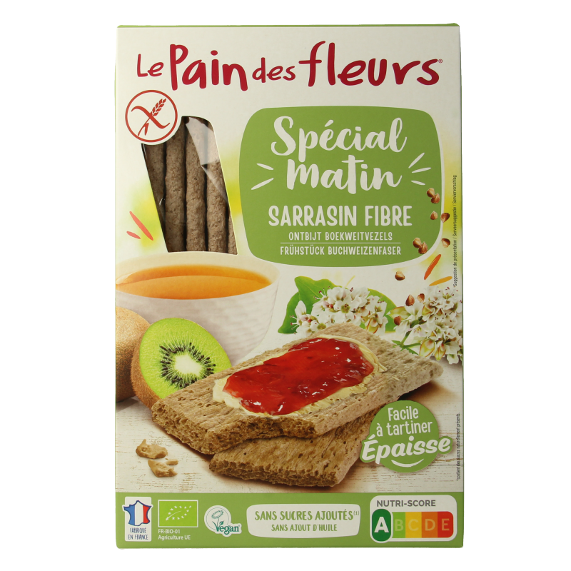 Pain Des Fleurs Special matin boekweit ontbijtcrackers bio 230 Gram