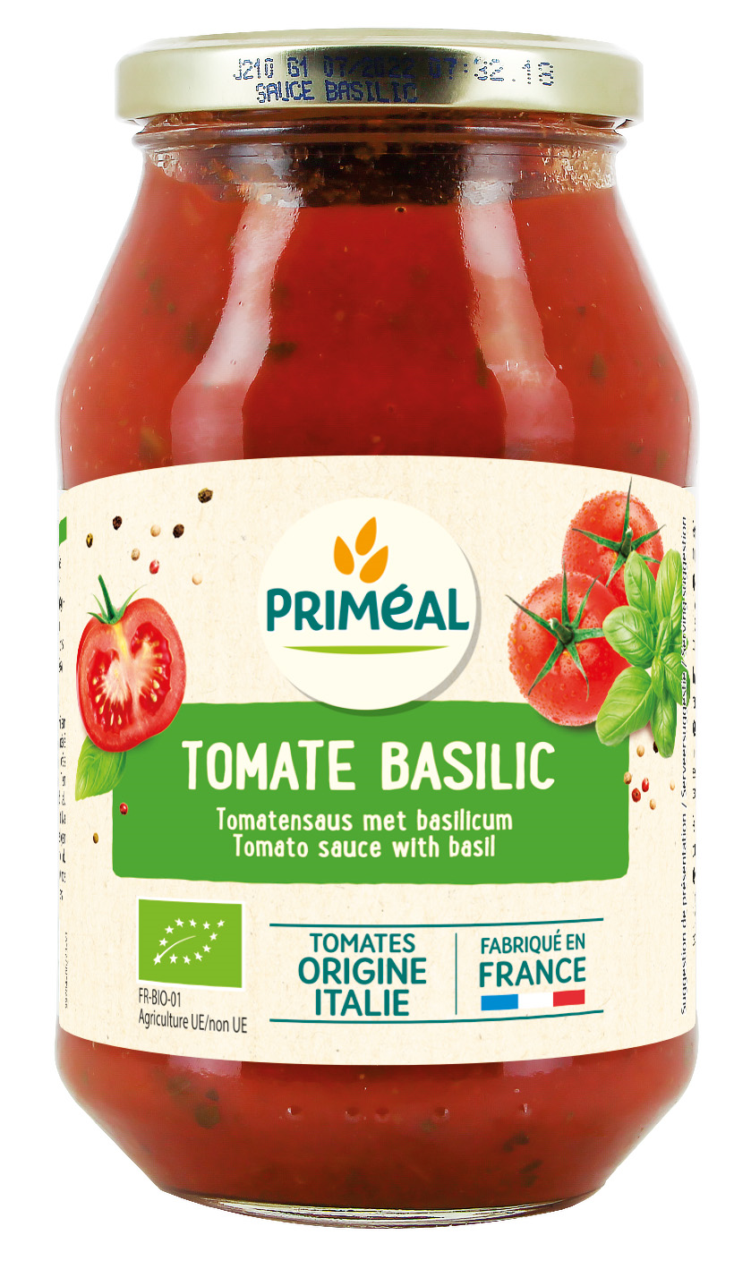 Primeal Pastasaus tomaten basilicum bio 510 Gram