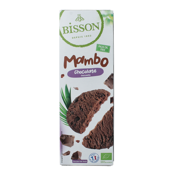 Bisson Chocolade zandkoekjes met stukjes chocola bio 150.00 Gram