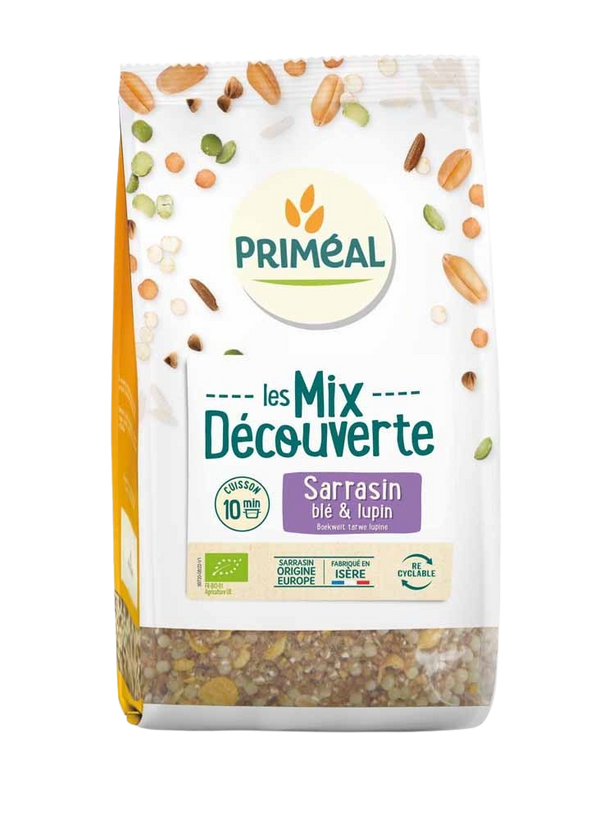 Primeal Granenmix van boekweit tarwe & lupine bio 400.00 Gram