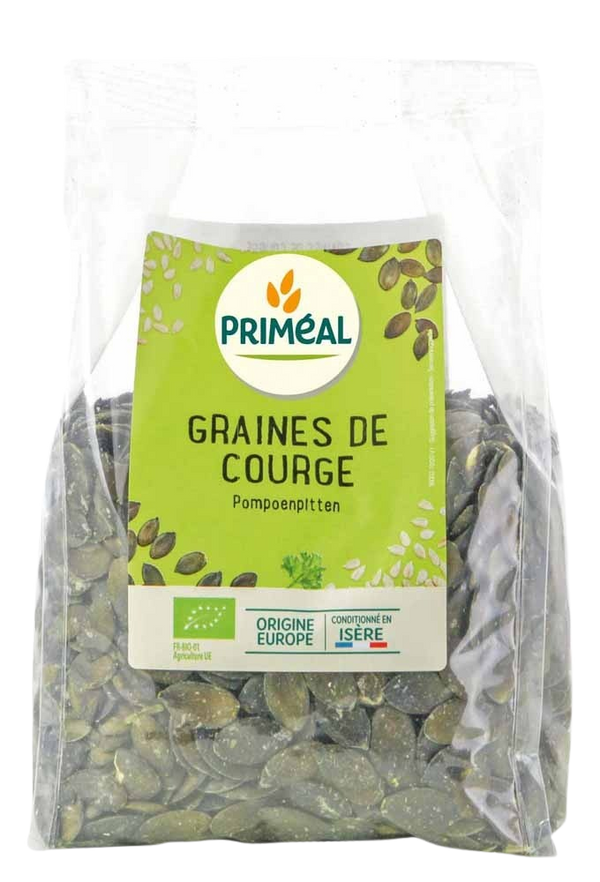 Primeal Pompoenpitten uit Europa bio 500.00 Gram