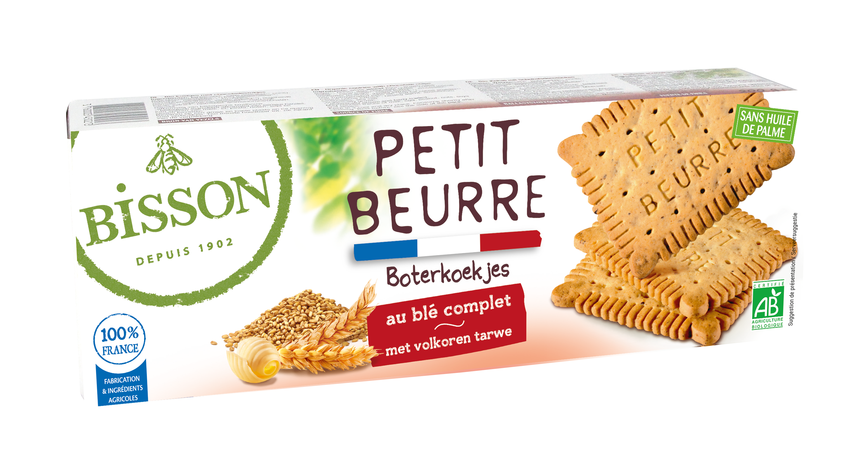 Bisson Granenbiscuits 100% volkoren bio 150.00 Gram