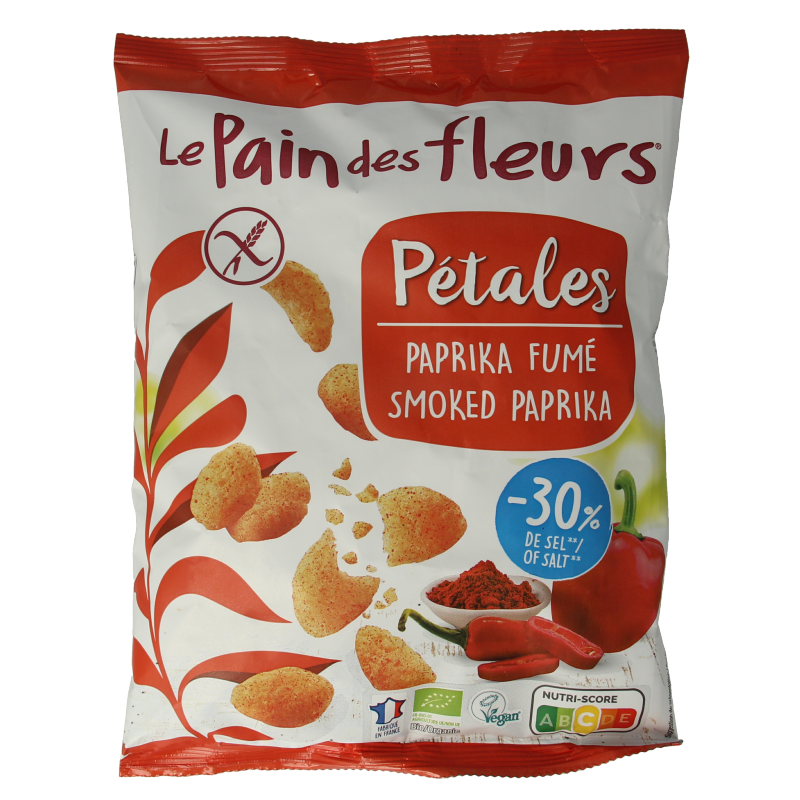 Pain Des Fleurs Chips paprika glutenvrij bio 75 Gram