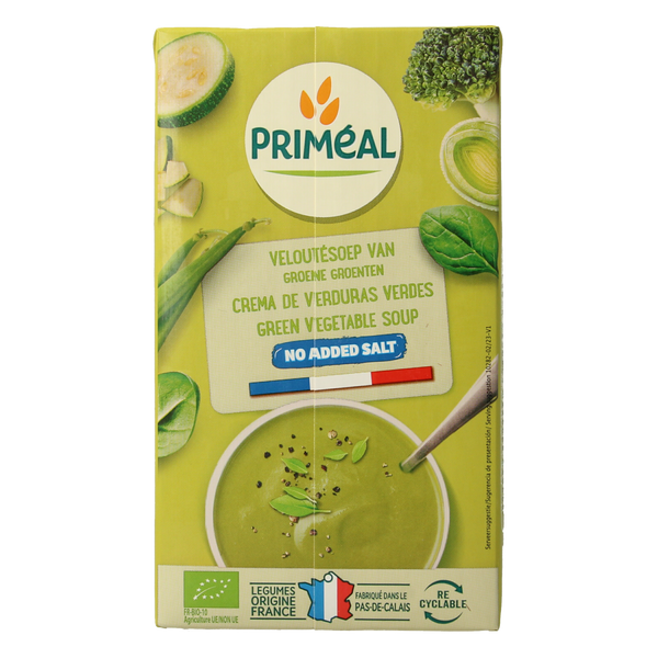 Primeal Groene groentesoep bio 1.00 Liter