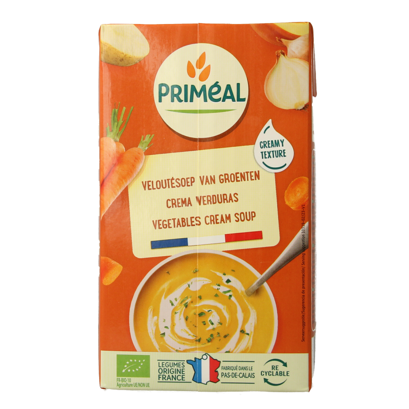 Primeal Groentecremesoep bio 1 Liter