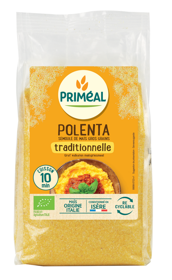 Primeal Polenta - maismeel met grote korrels bio 500.00 Gram