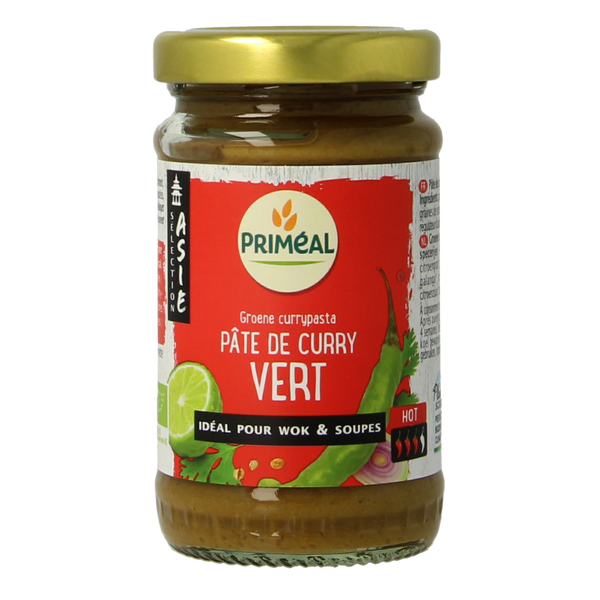 Primeal Groene curry pasta bio 120.00 Gram