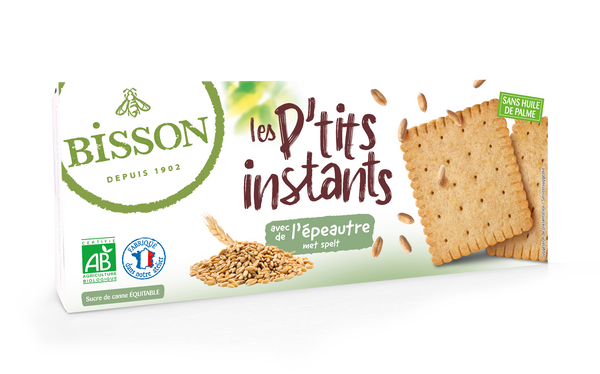 Bisson Les petits instants koekjes spelt bio 155.00 Gram