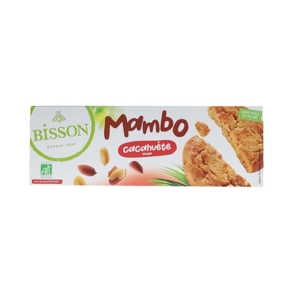 Bisson Mambo koekjes pinda bio 125.00 Gram