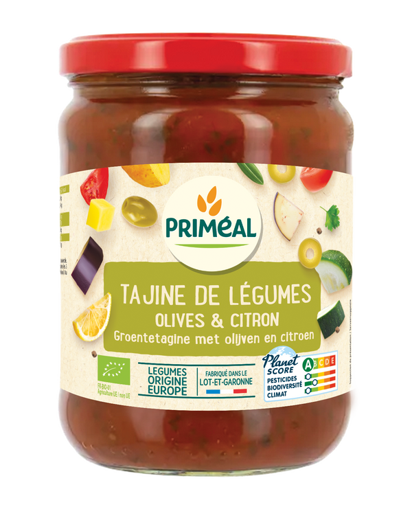 Primeal Groentetagine met olijven en citroen 500.00 Gram