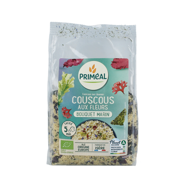 Primeal Couscous met blauwe bloemen bio 300.00 Gram
