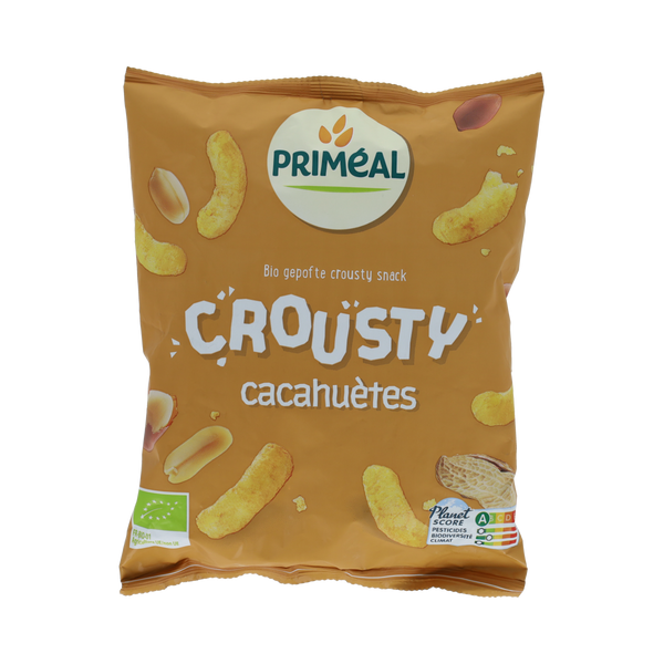 Primeal Chips gepoft pinda glutenvrij bio 75.00 Gram
