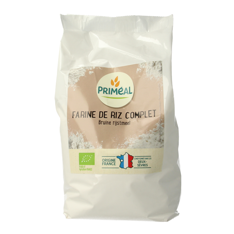 Primeal Volkoren bruine rijstmeel bio 500 Gram