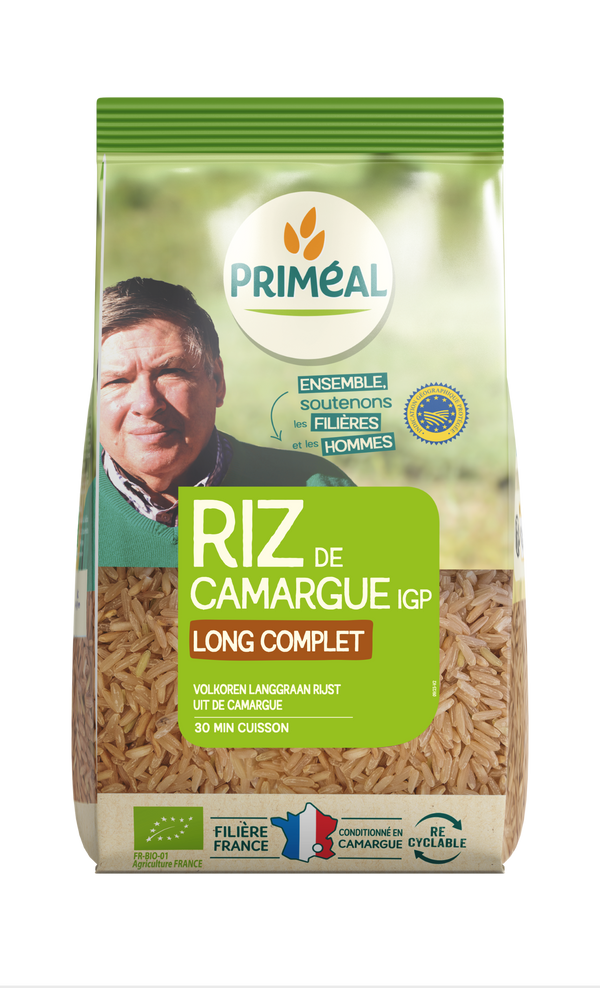 Primeal Volkoren langgraan rijst camargue bio 1.00 Kilogram