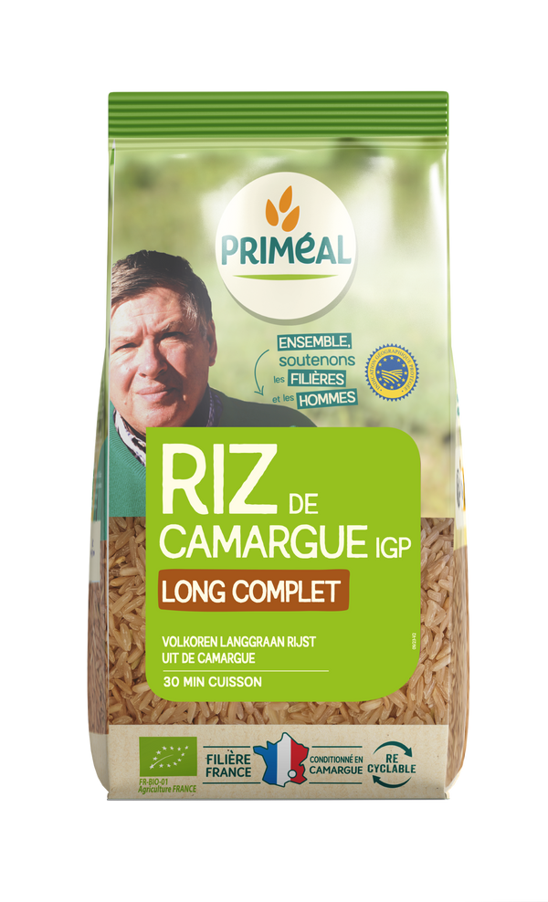 Primeal Volkoren langgraan rijst camargue bio 500.00 Gram