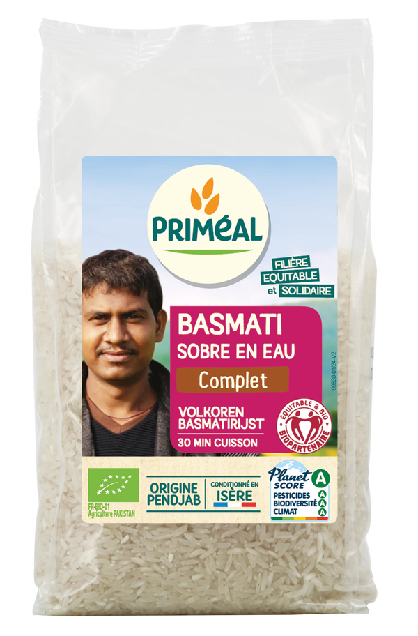 Primeal Volkoren basmati rijst bio 500.00 Gram