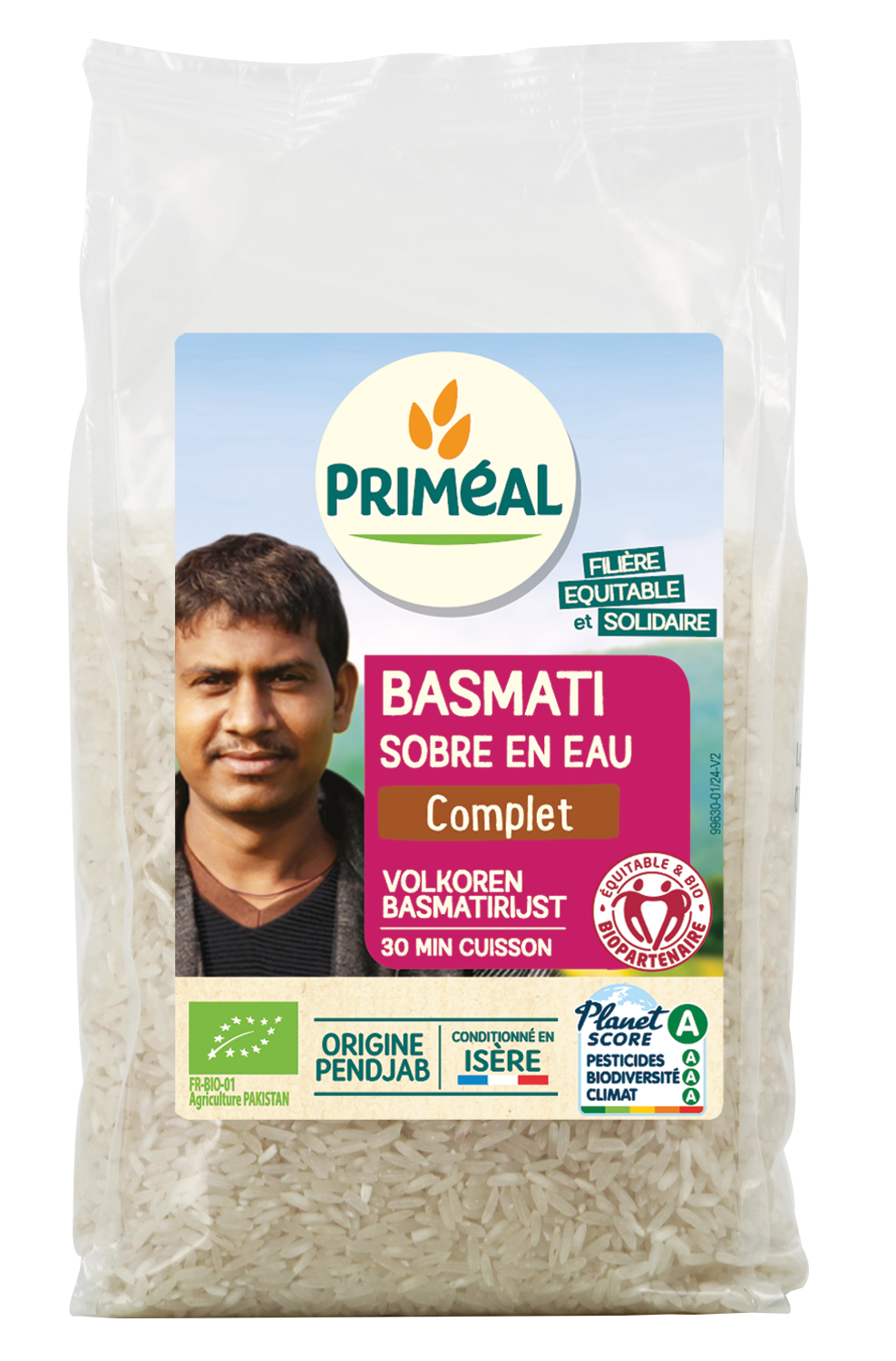 Primeal Volkoren basmati rijst bio 500 Gram