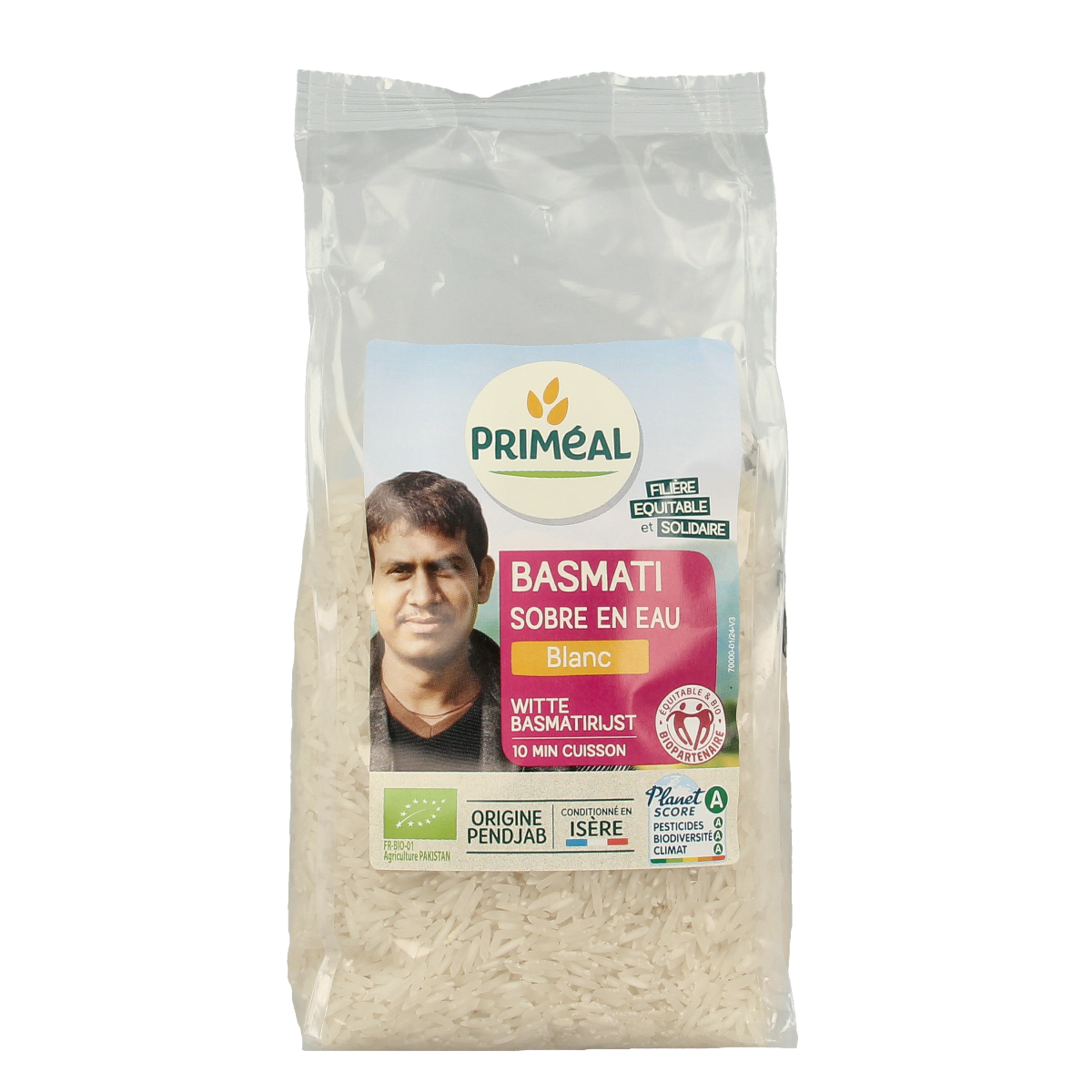Primeal Witte basmati rijst bio 500.00 Gram