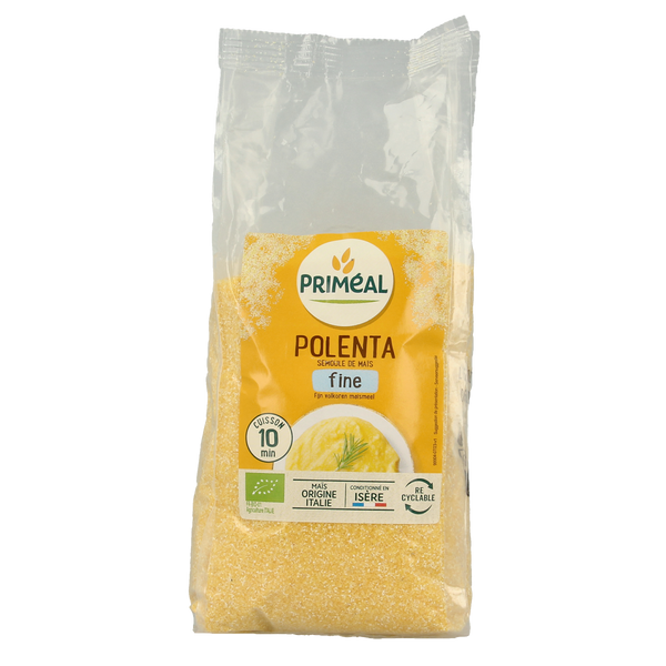 Primeal Polenta fijn volkoren maismeel bio 500.00 Gram