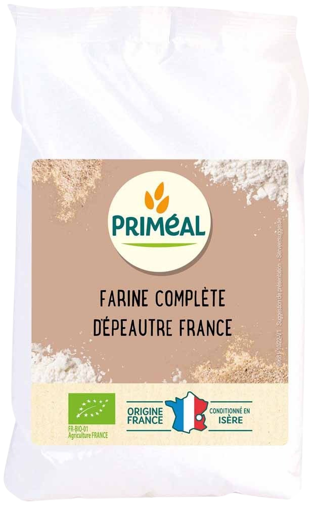 Primeal Volkoren speltmeel bio 500 Gram
