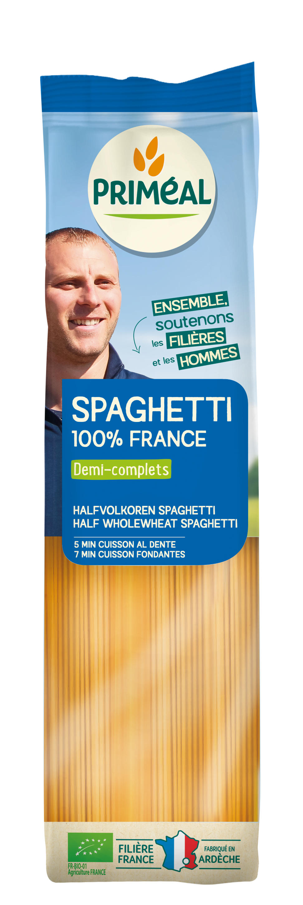 Primeal Halfvolkoren spaghetti bio 500.00 Gram