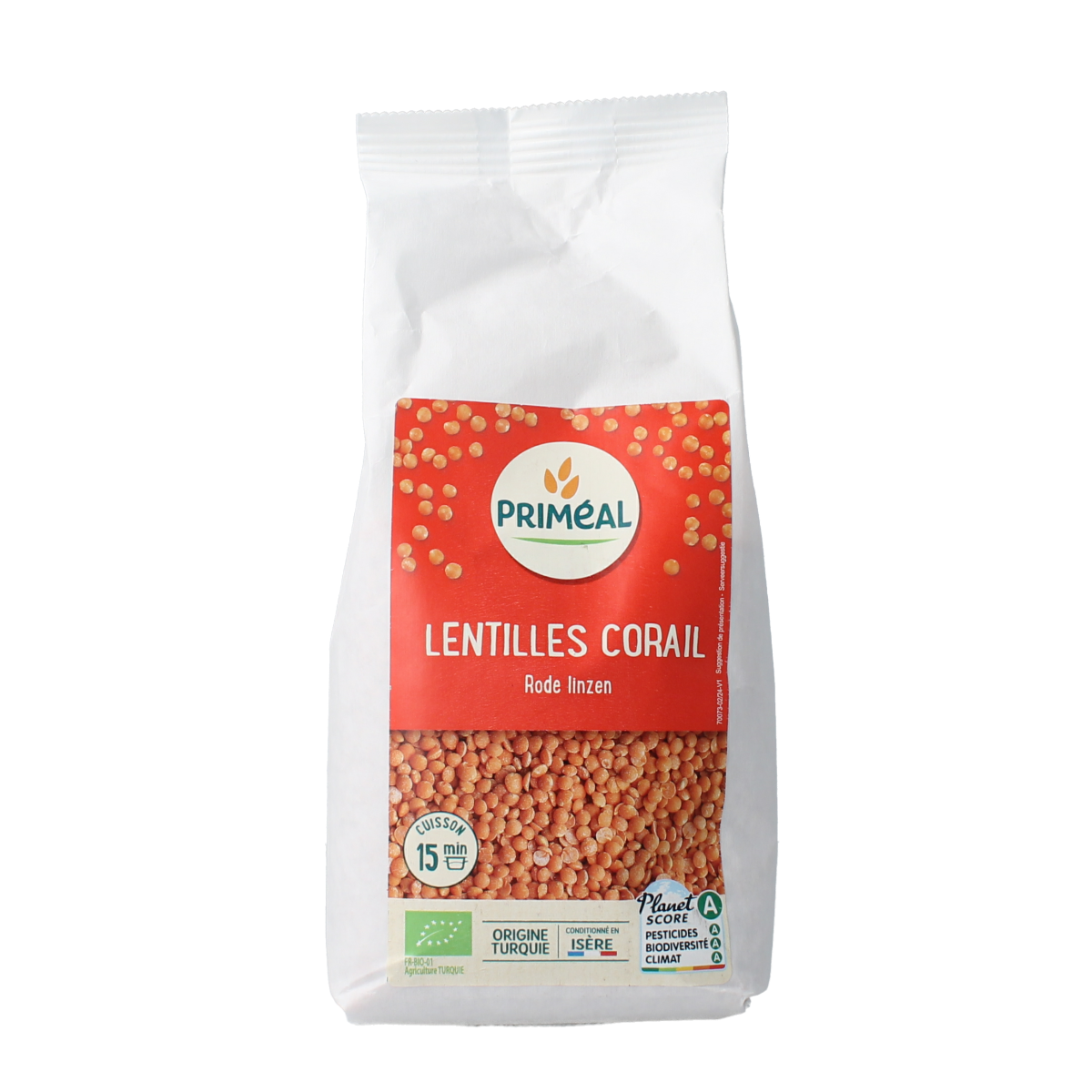 Primeal Linzen rood bio 500.00 Gram