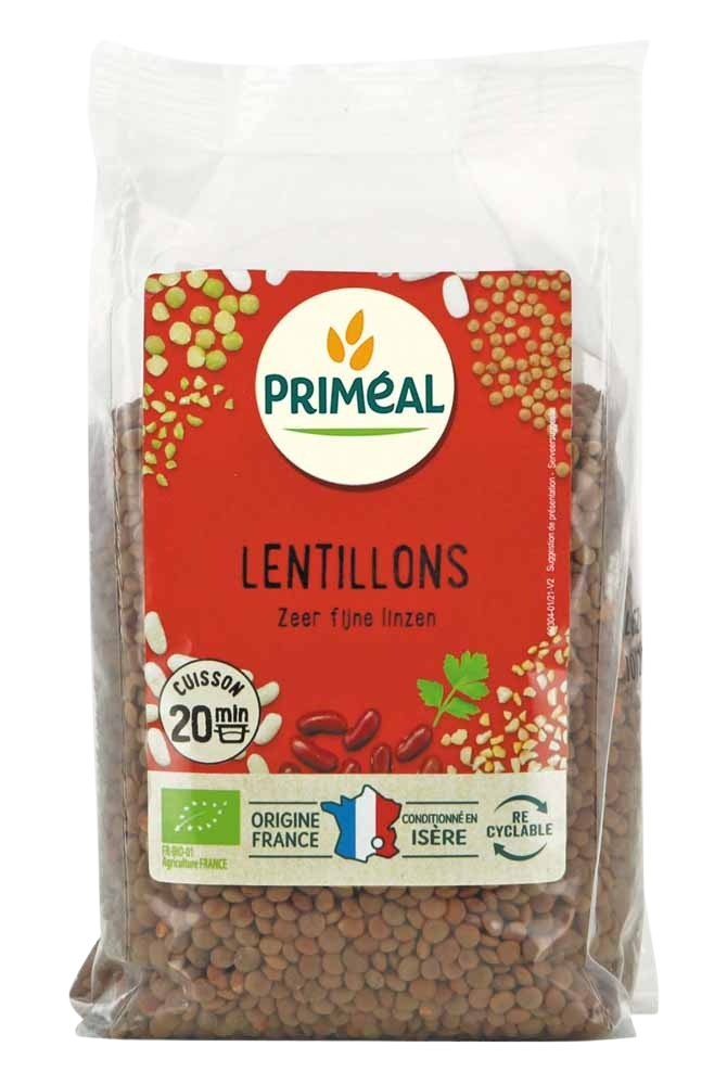 Primeal Linzen zeer fijn Frankrijk bio 500 Gram