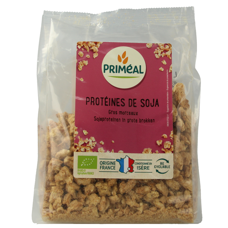 Primeal Sojaproteine grote brokken bio 150 Gram