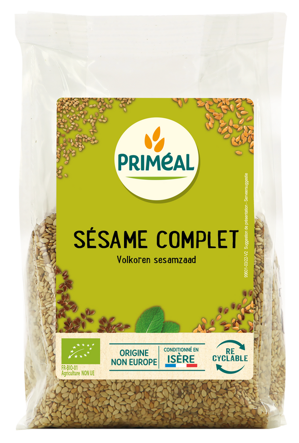 Primeal Volkoren sesamzaad bio 250.00 Gram