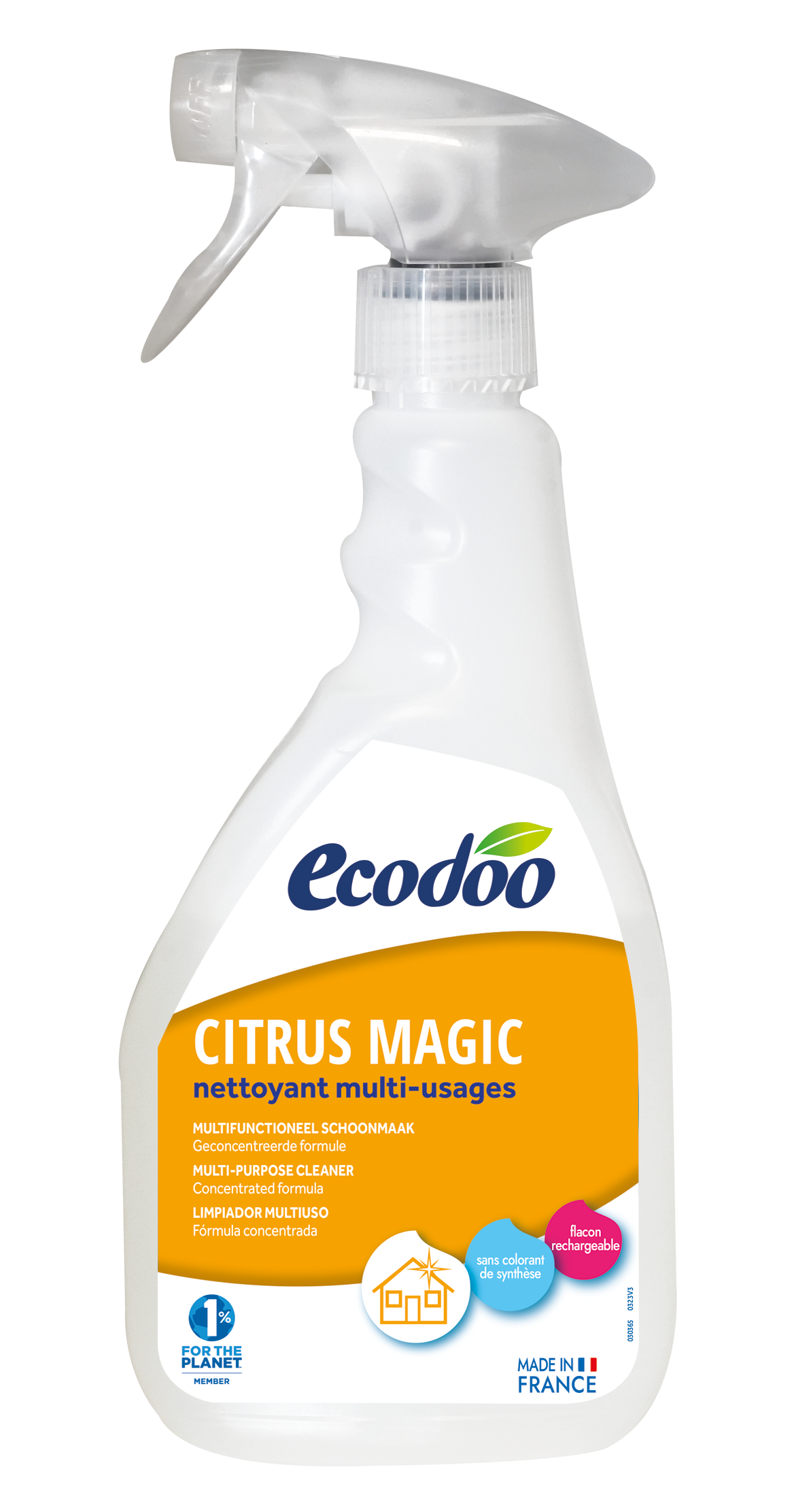Ecodoo Schoonmaakmiddel citrus bio 500.00 Milliliter