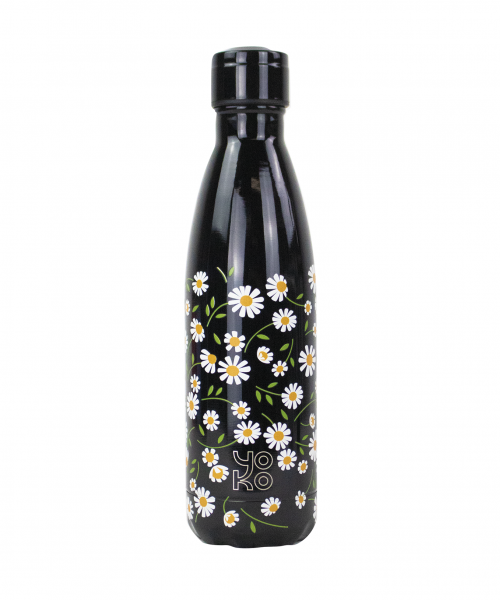 Yoko Drinkfles daisy isotherm 500ml 1 Stuks