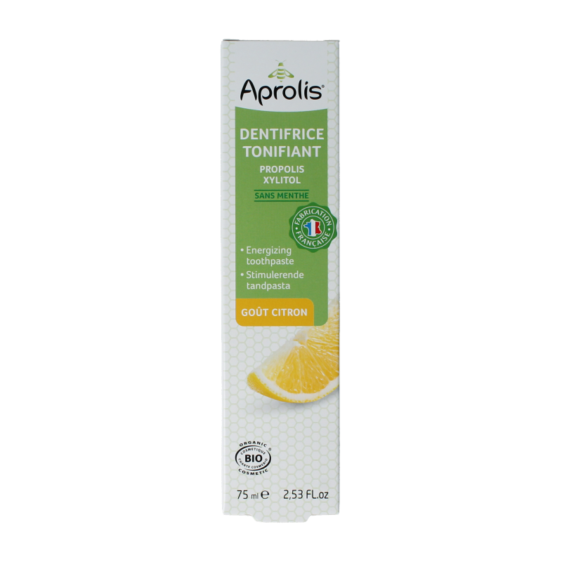 Aprolis Tandpasta citroen en propolis 75 Milliliter