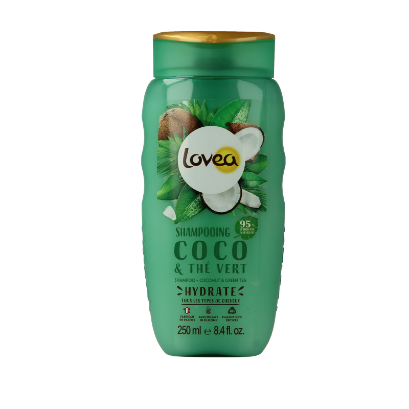 Lovea Shampoo coco & green tea 250 Milliliter