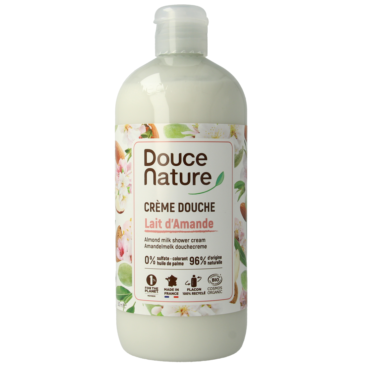 Douce Nature Douchecreme amandelmelk 500.00 Milliliter