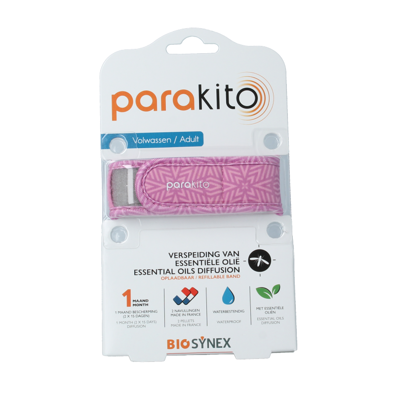 Parakito Anti mug armband volwassenen violet 1 Stuks