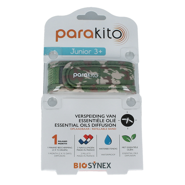 Parakito Anti mug armband junior camouflage 1.00 Stuks