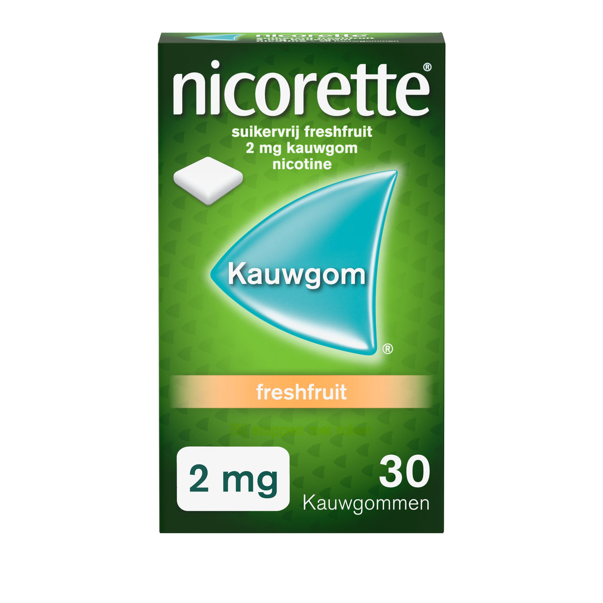 Nicorette Kauwgom 2mg freshfruit 30.00 Stuks
