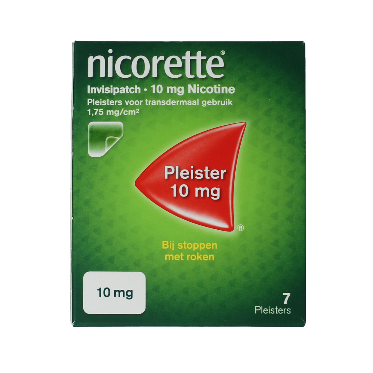 Nicorette Patch invisible 10mg 7.00 Stuks