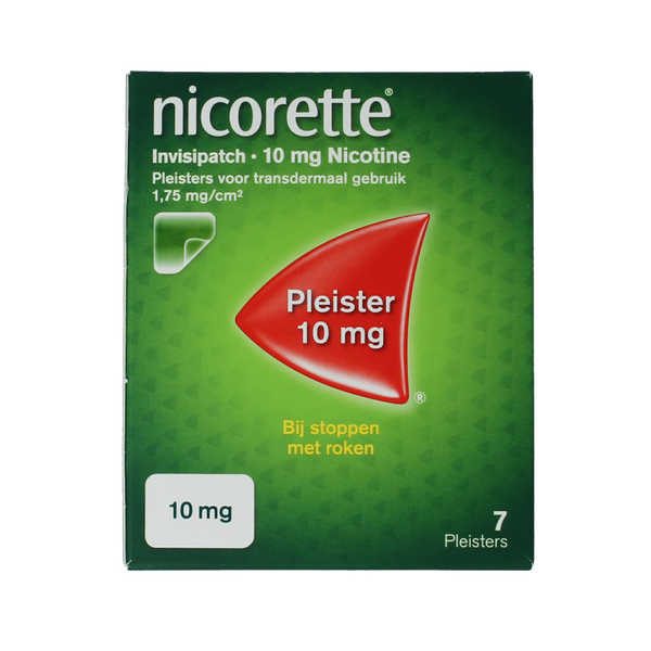 Nicorette Patch invisible 10mg 7.00 Stuks