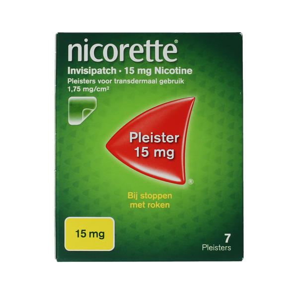Nicorette Patch invisible 15mg 7.00 Stuks