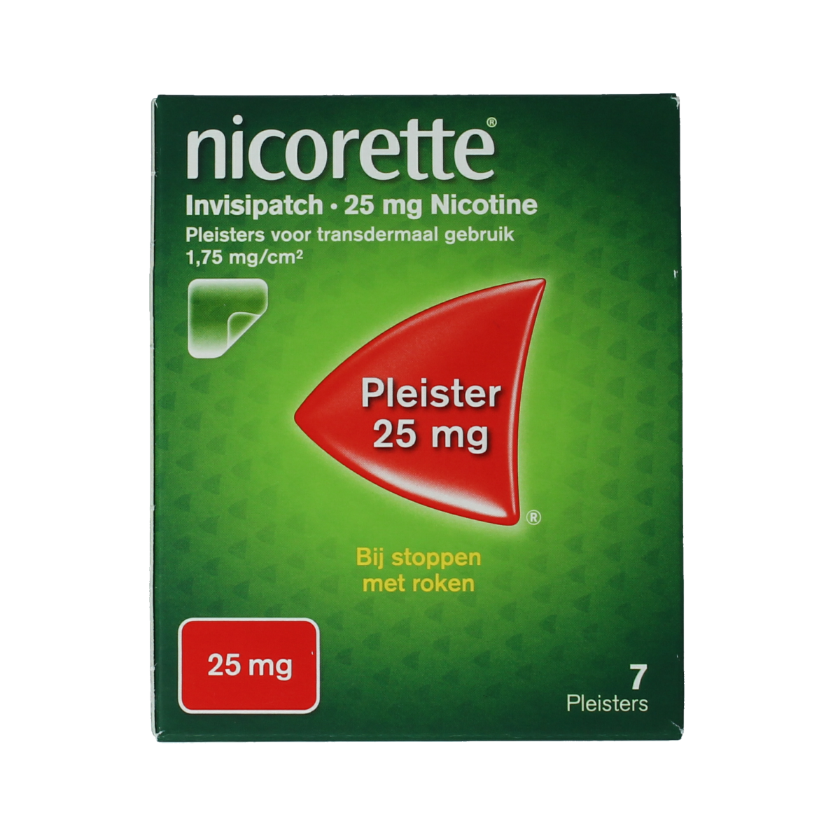 Nicorette Patch invisible 25mg 7.00 Stuks