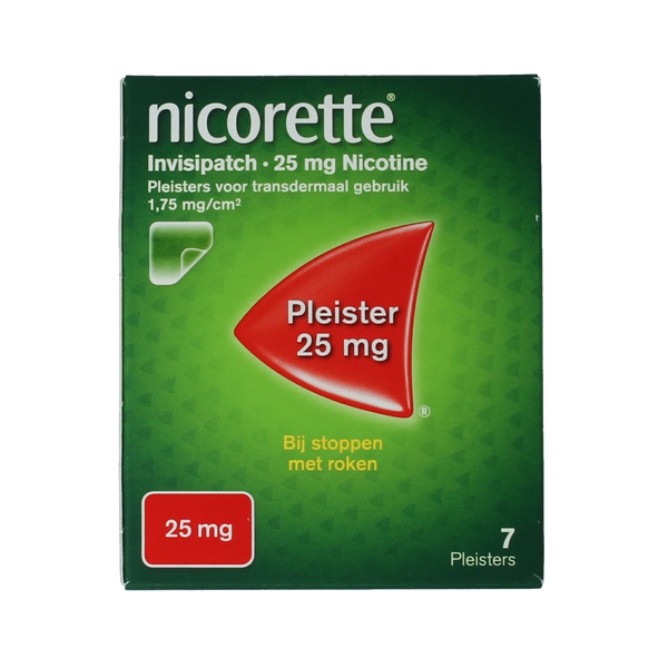 Nicorette Patch invisible 25mg 7.00 Stuks