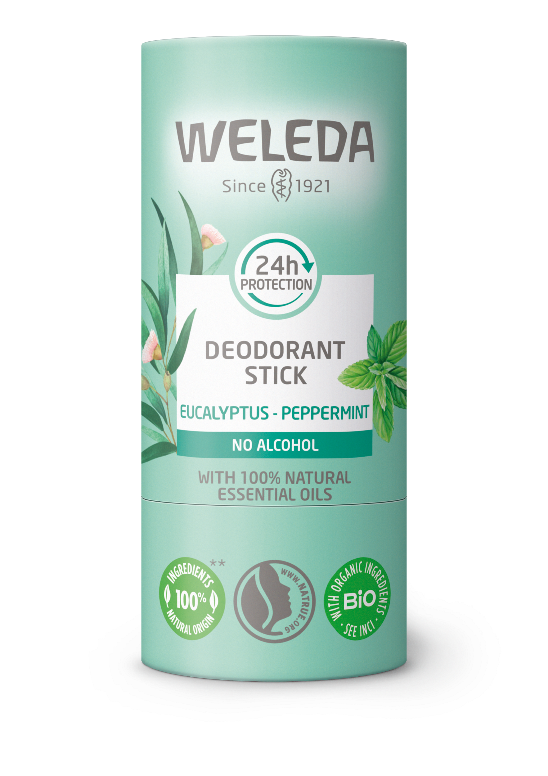 Weleda Deodorant stick eucalyptus + peppermint 24U 50.00 Gram
