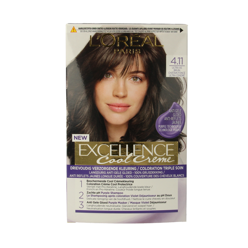 Excellence Cool creme 4.11 ultra asbruin 1 Stuks