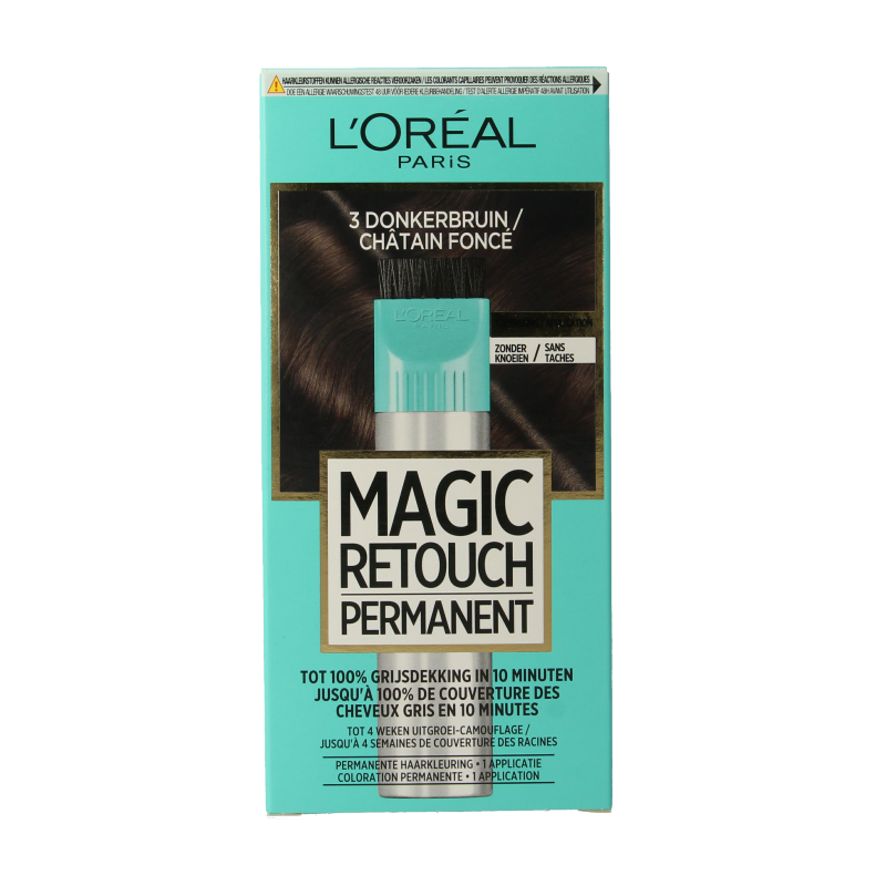 Magic Retouch Permanente haarkleuring nr 3 donkerbruin 1 Stuks