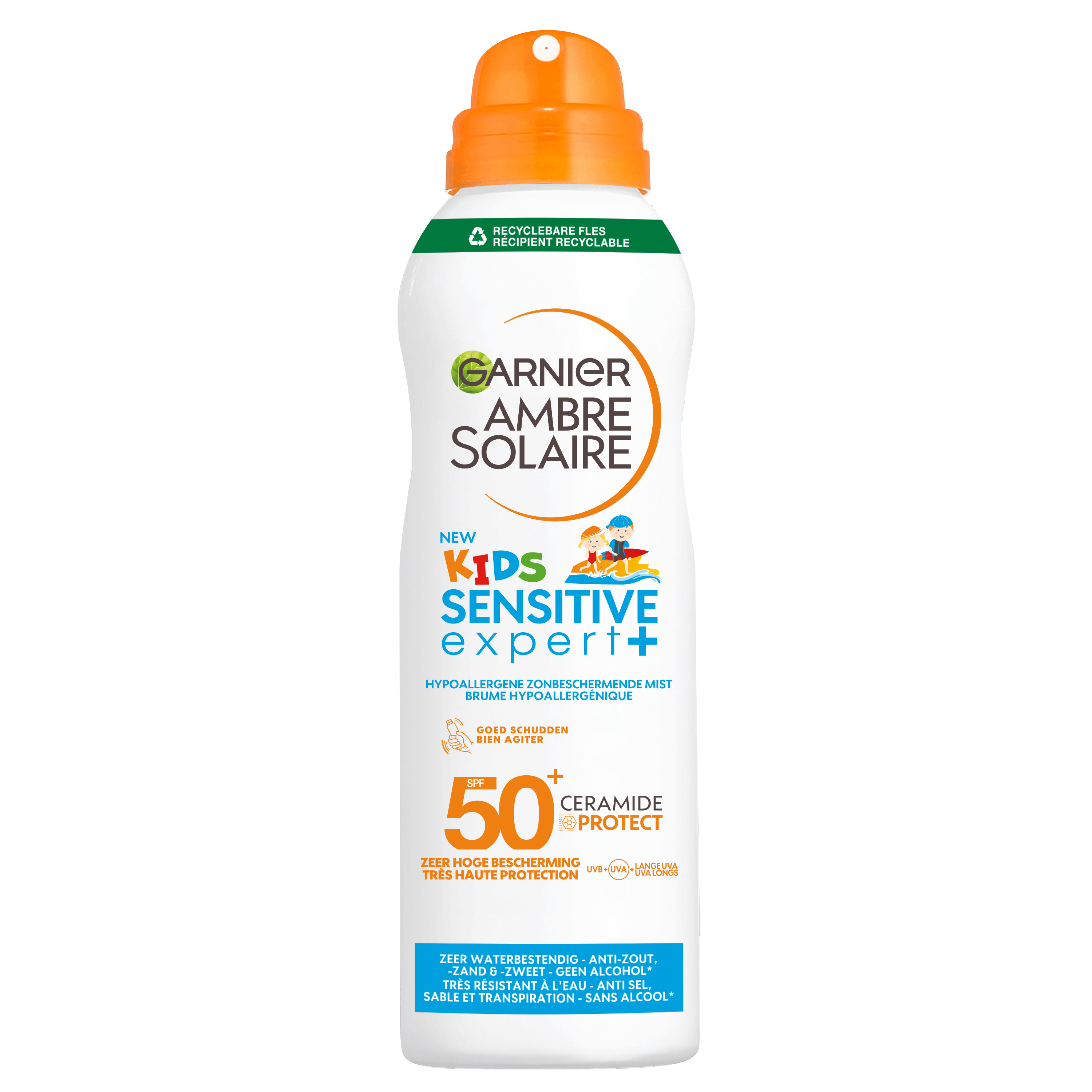 Ambre Solaire Kids spray anti zand SPF50+ 150.00 Milliliter