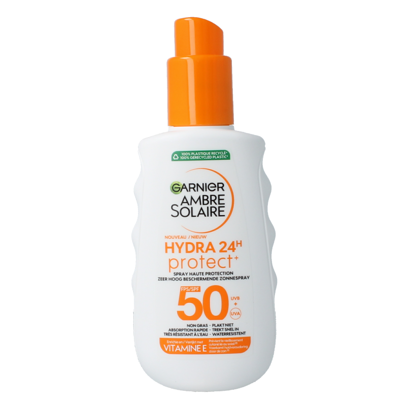 Ambre Solaire Hydraterende melk protect SPF50+ spray 150 Milliliter