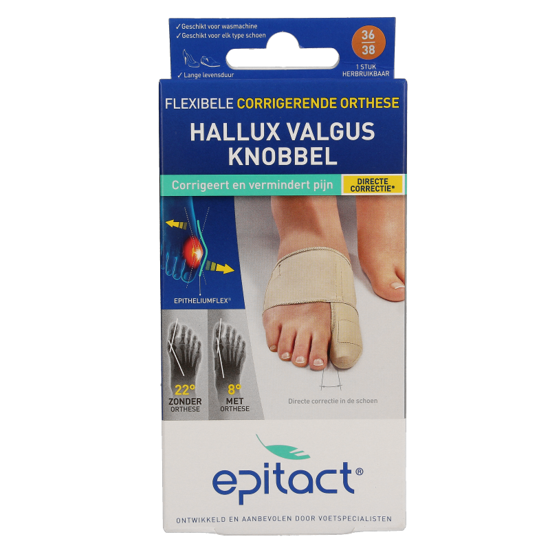 Epitact Hallux valgus corrigerende orthese maat 36/38 1 Stuks