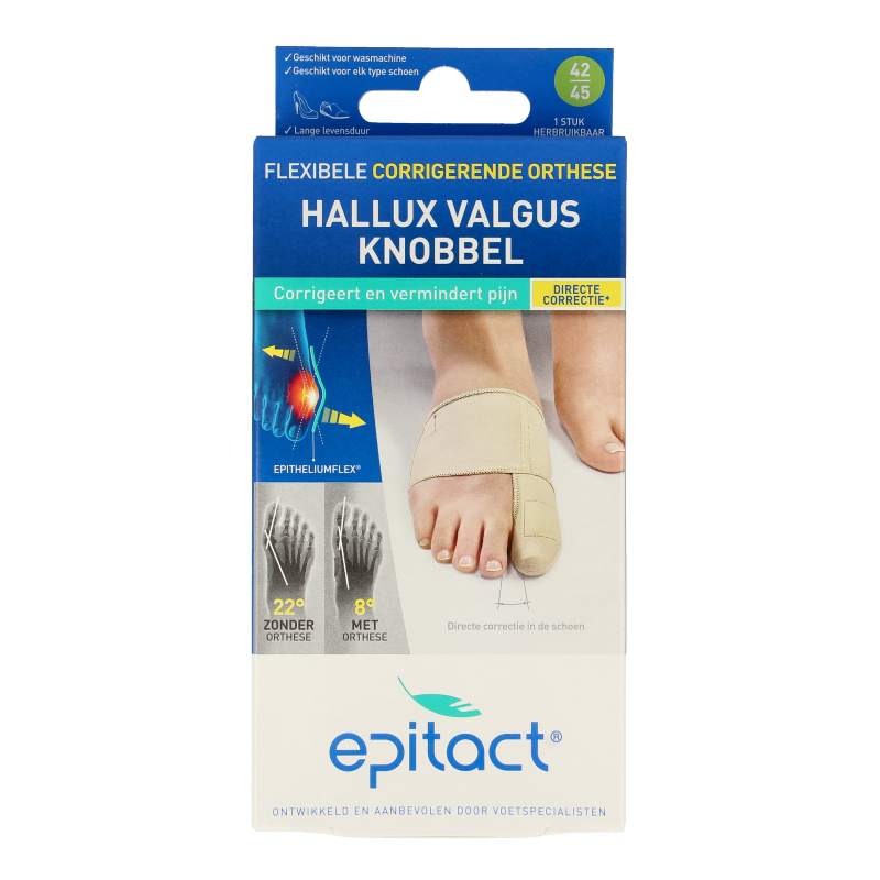 Epitact Hallux valgus corrigerende orthese maat 42/45 1 Stuks